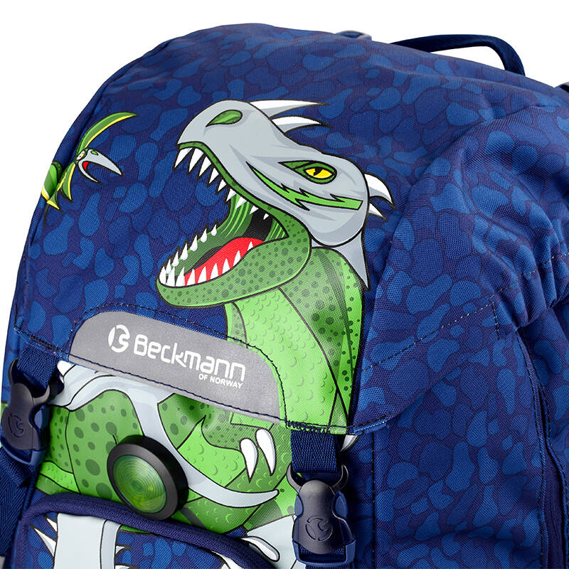 贝克曼(beckmann)115 22l涤纶儿童防水 湖蓝猛速龙背包