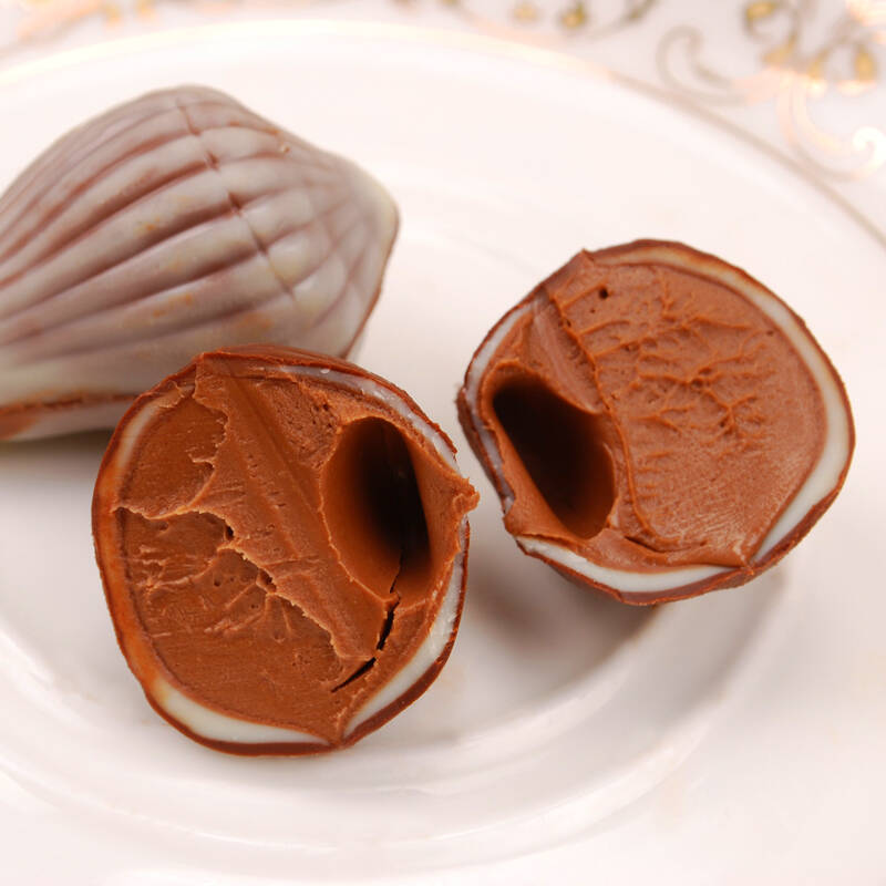 比利时进口 白丽人_贝壳巧克力礼盒250g 贝壳型