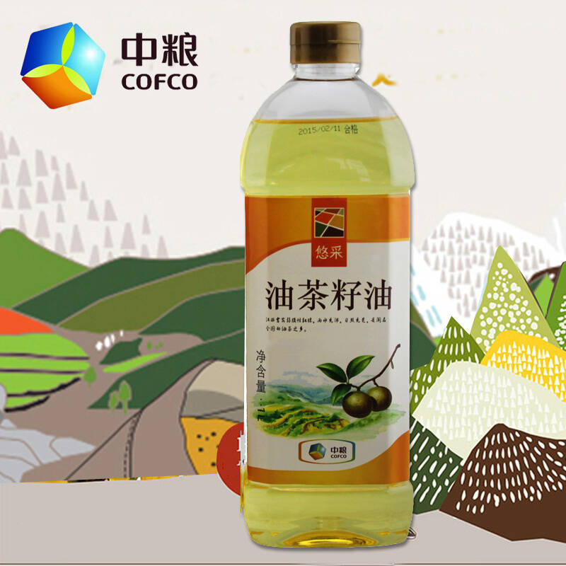 中粮悠采1l装茶籽油山茶油