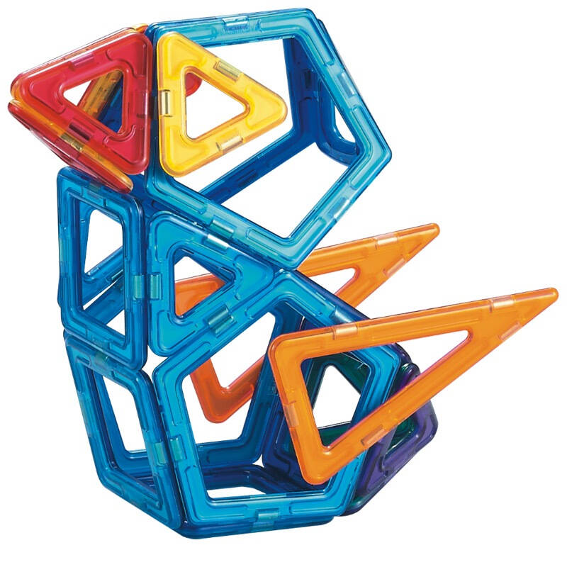 片 儿童早教益智百变提拉3d教具 建构片磁力棒魔磁性铁立体拼装拼插