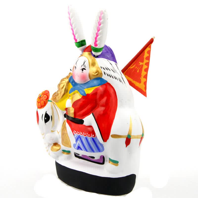 吉兔坊 兔爷 节日礼品 特色摆件 中号-骑象兔爷