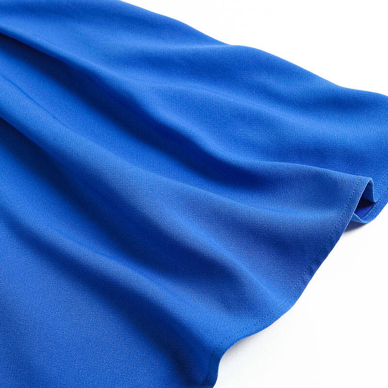 lagogo 拉谷谷 夏装新款蕾丝镂空纯色修身连衣裙4bb666e237 宝石蓝(63