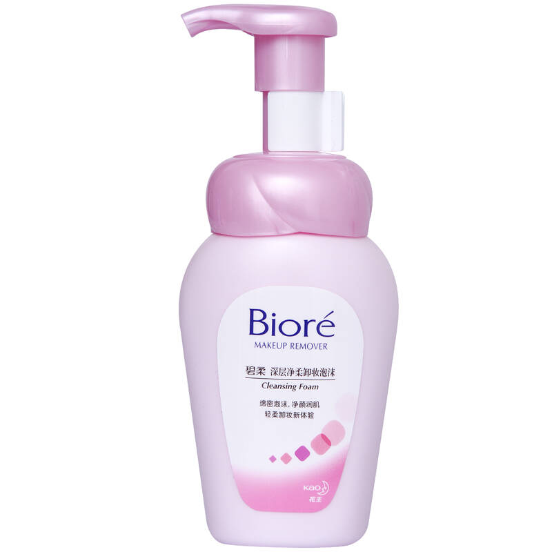 碧柔(biore)深层净柔卸妆泡沫150ml 深层清洁温和洁面脸部卸妆水
