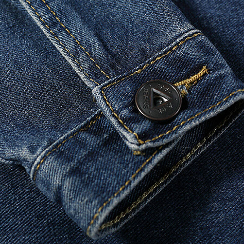 夹克外套 青少年夹克牛仔衣 男装时尚休闲韩版修身牛仔外套 牛仔色 xl