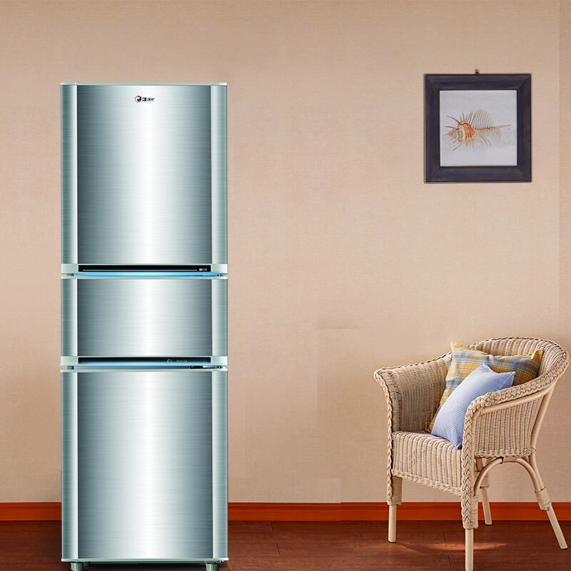 韩电(keg)bcd-209tm3 209升 三门冰箱 拉丝银