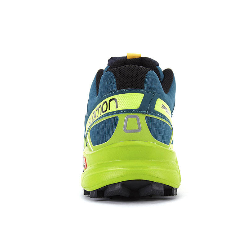 萨洛蒙 男款户外越野跑鞋speedcross 3m 所罗门 h 钴蓝绿370762 uk9
