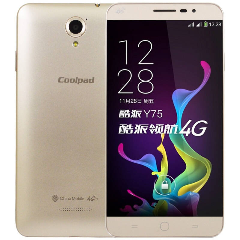 酷派(coolpad) 锋尚 y76 联通移动双4g 双卡双待手机 金色