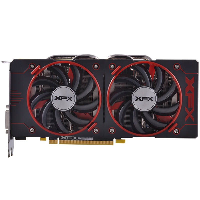 讯景(xfx)r9 370x 4g 黑狼.进化系列 1090/5600mhz 256bit ddr5 显卡