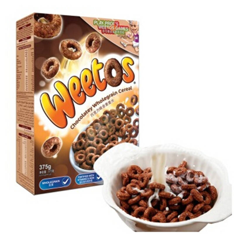维多麦(weetabix )维多滋巧克力味脆麦圈(糕点)375g