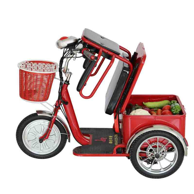 泰合 电动代步车 轮椅老年三轮车 红色 48v12a锂电池版