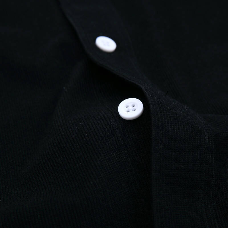 伯曼boman春季热卖男士百搭时尚纯色灯芯绒长袖衬衫 男 黑色-15163 43