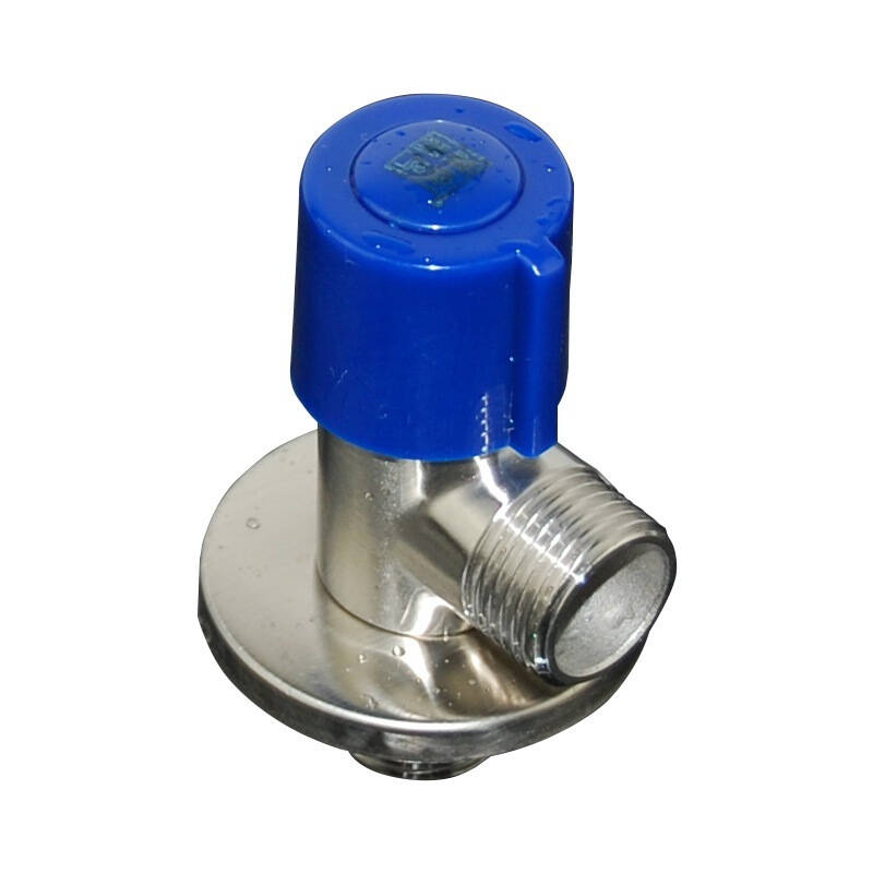 gao) yjf09a 304不锈钢冷热三角阀 不生锈,不褪色 2只装 防爆裂止水阀