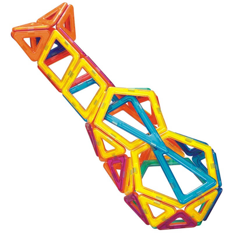 片 儿童早教益智百变提拉3d教具 建构片磁力棒魔磁性铁立体拼装拼插