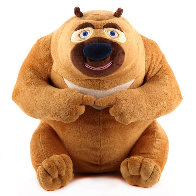 熊出没 boonic bears 毛绒玩具公仔 熊二大号坐姿 40cm 自营