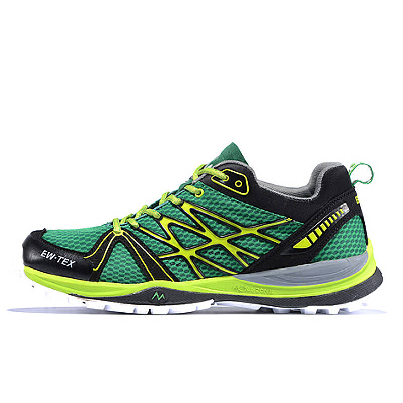 迈途 运动跑鞋 男士轻便透气户外徒步登山鞋越野跑鞋qs7 草绿荧光绿男