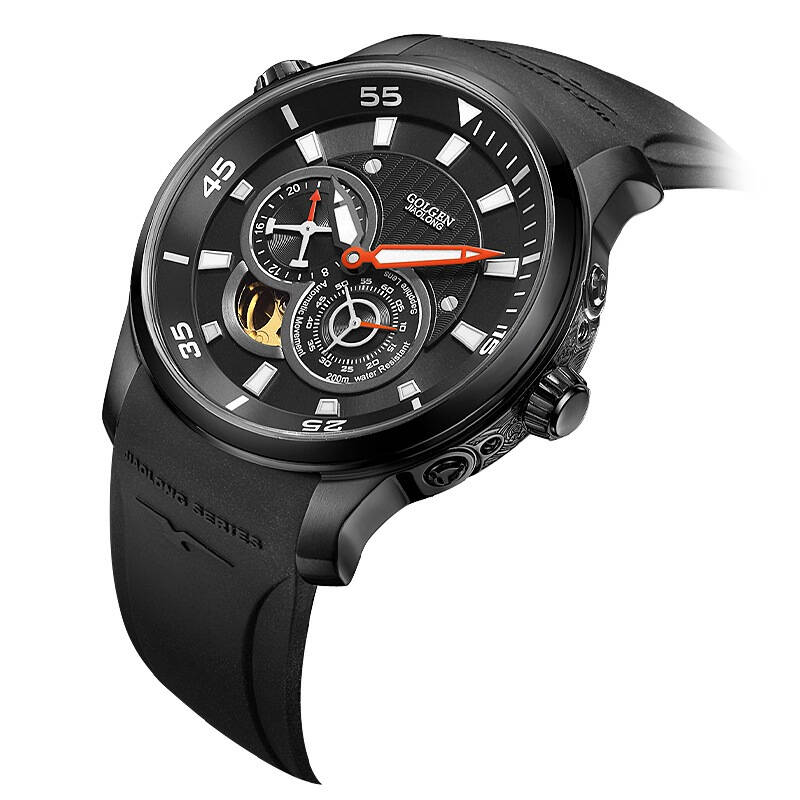 古尊(golgen)手表 男表蛟龙号200米防水游泳户外运动潜水机械男士手表