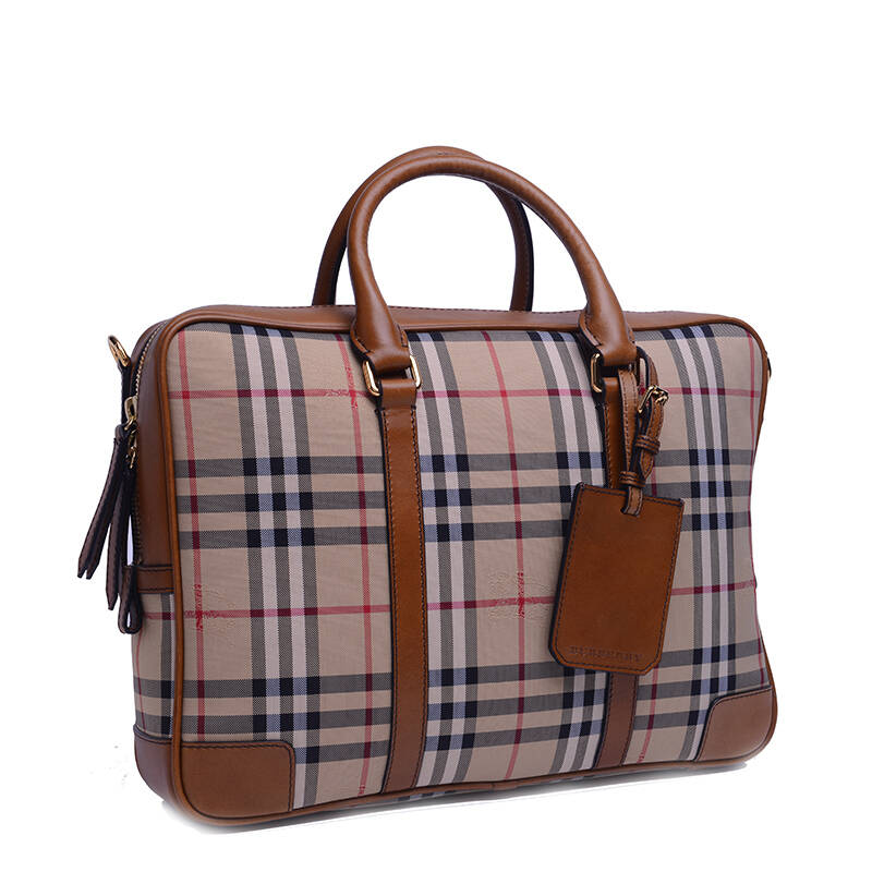 巴宝莉(burberry)男士格纹公文包3923406