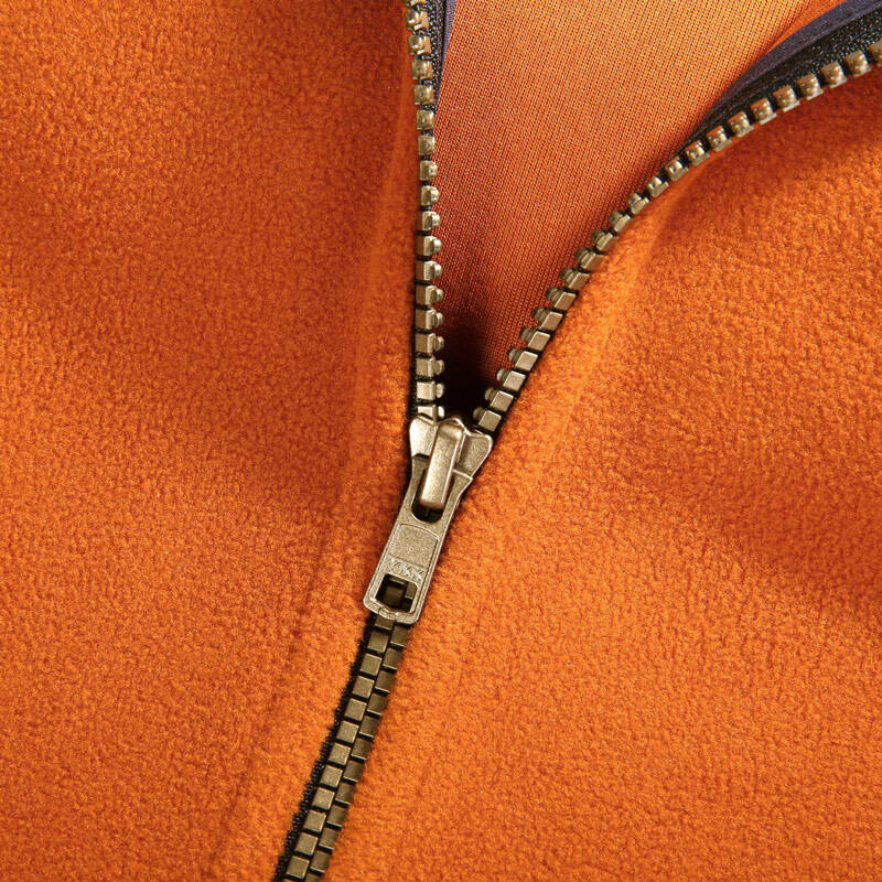 家/heilan home2015秋季新品男士多功能保暖纯色摇粒绒外套 深橙(qa)