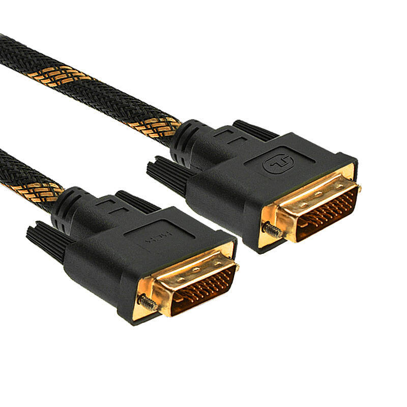 dvi24 1线电脑显示器dvi线高清线数据连接线 双通道dvi高清线 1米