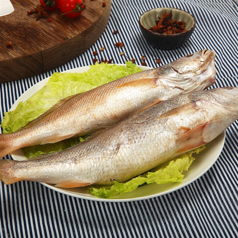 禧美 冷冻马达加斯加三牙黄鱼 900g 3-5条 袋装 自营海鲜水产