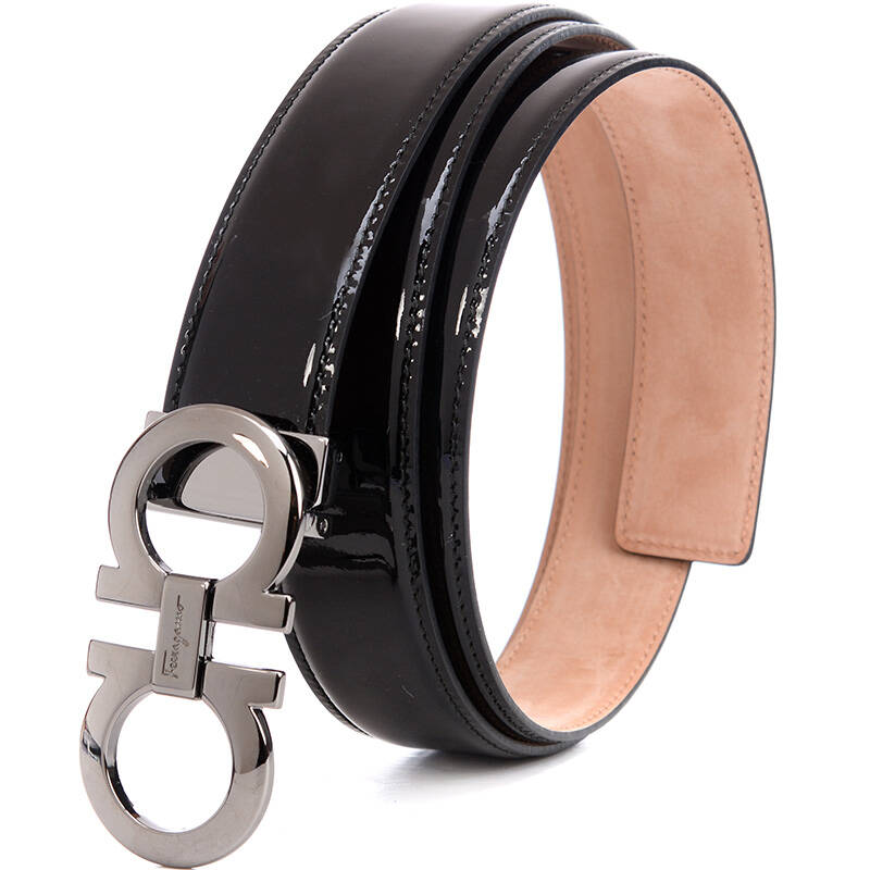 salvatore ferragamo 菲拉格慕 男士黑色牛皮腰带 675544 498218 110