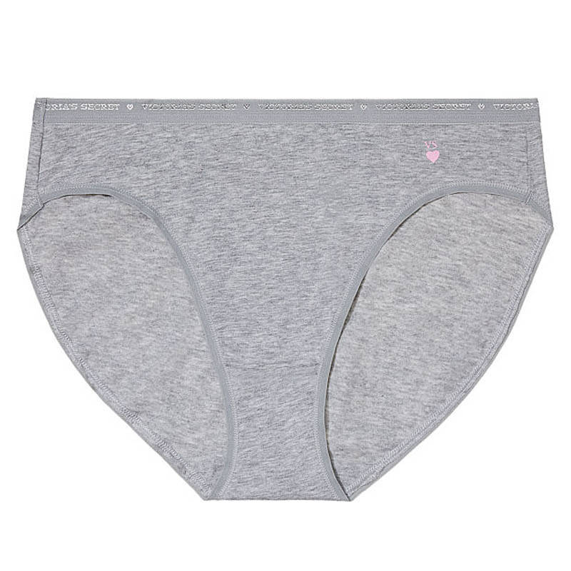 victorias secret 维多利亚的秘密女士舒适灰色内裤 313861 q10 l