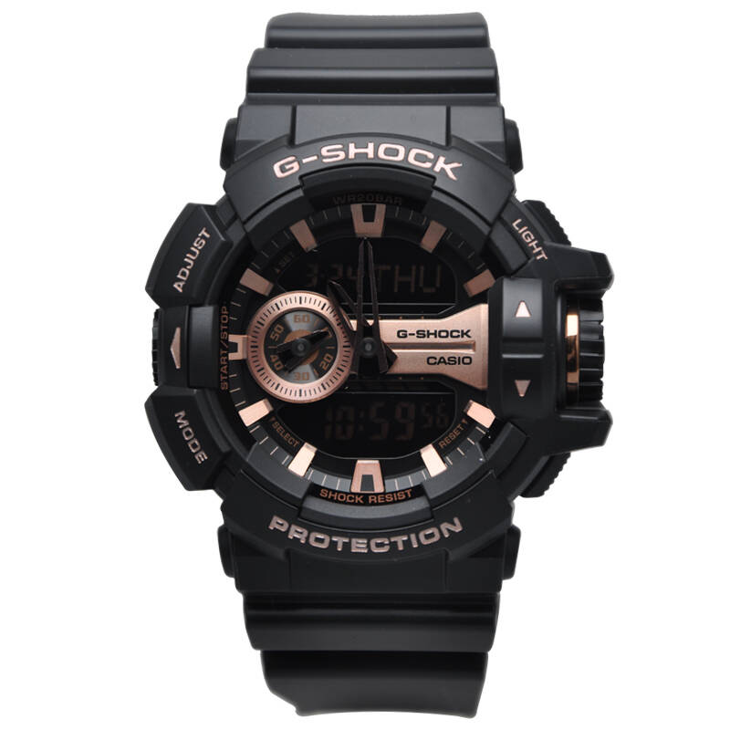 卡西欧(casio)手表 g-shock系列ga旋转表冠防水运动男表ga-400gb-1a4
