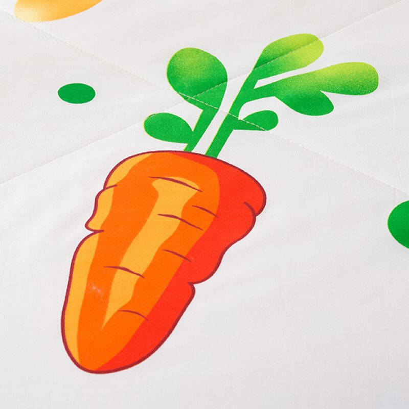 娜依天全棉夏被纯棉夏凉被单人夏被双人夏被空调被薄被子 爱心萝卜