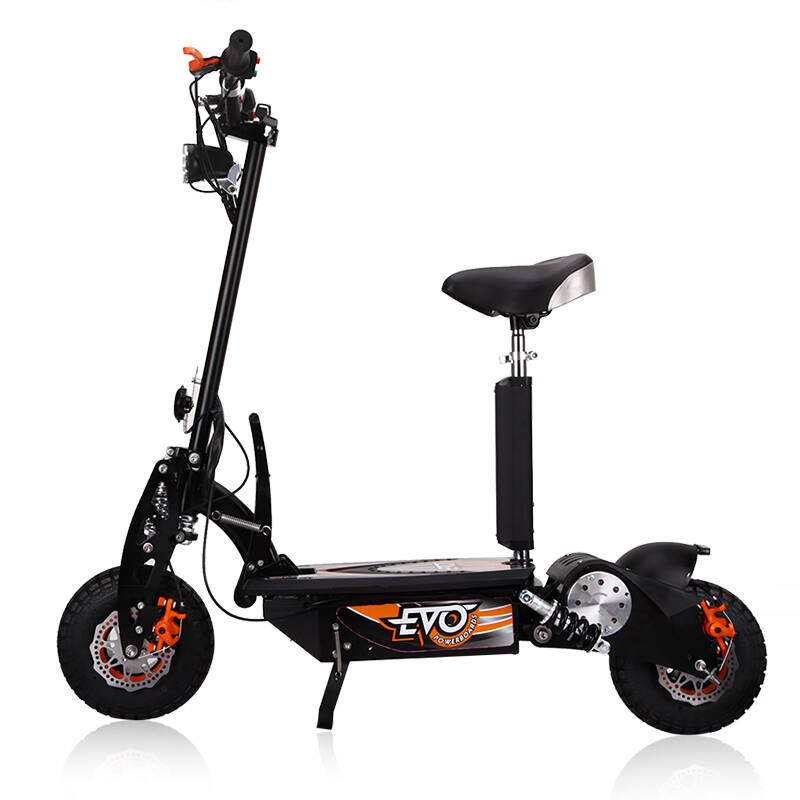 evo电动滑板车es16成人便携迷你折叠酷炫电动车带座椅代步自行车 36v