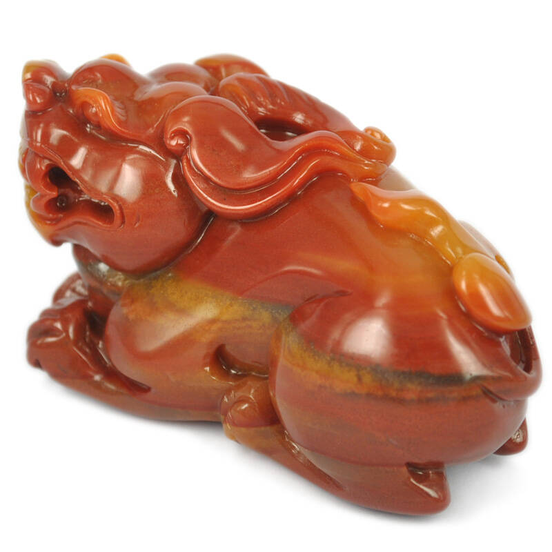 雅人韵饰 天然黄龙玉貔貅手把件玉石玉器把件招财进宝把玩 送领导礼物