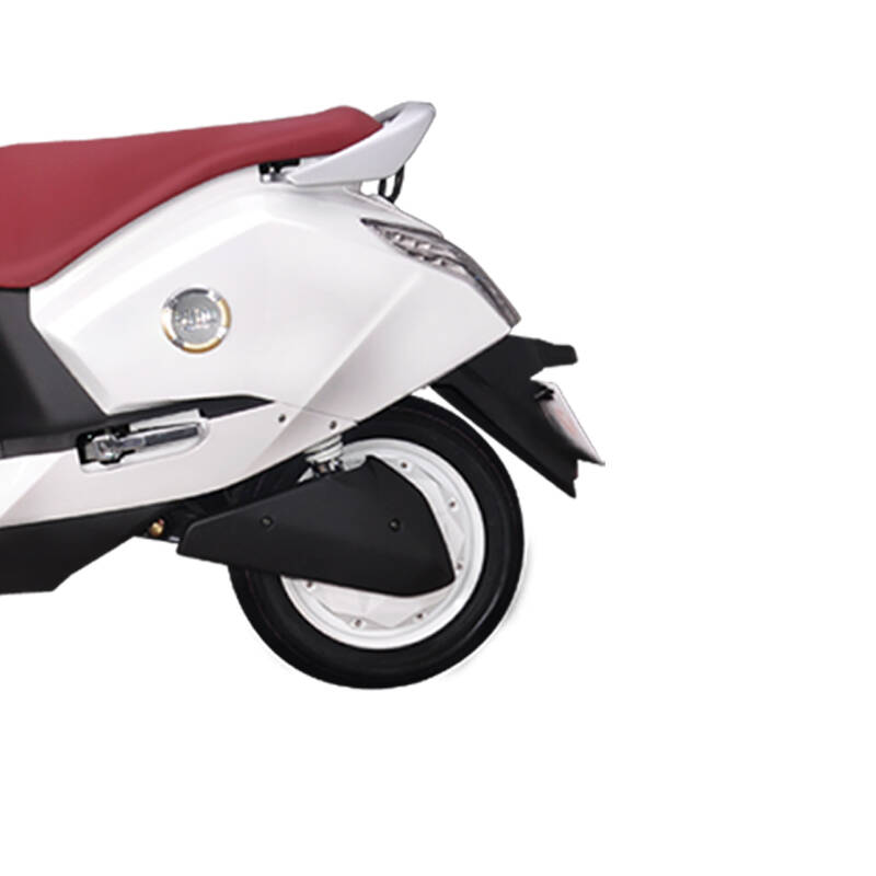 雅迪电动车 电摩mk-钻石 电动摩托车小电摩电瓶车 高端电动车 皎月白