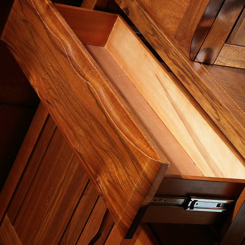 丽巢黄金木全实木间厅柜酒柜餐边柜