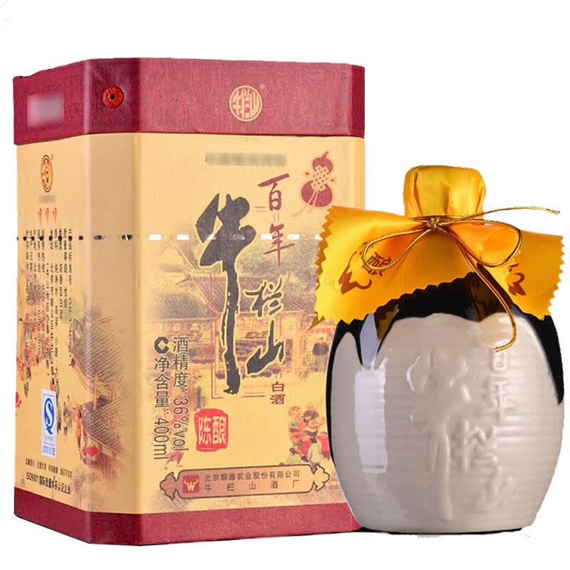 百年牛栏山陈酿36度(浓香型白酒)(三牛)400ml