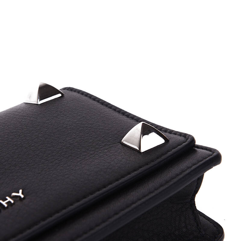givenchy 纪梵希 女士黑色牛皮铆钉钱包手拿包 bc06250 651 001