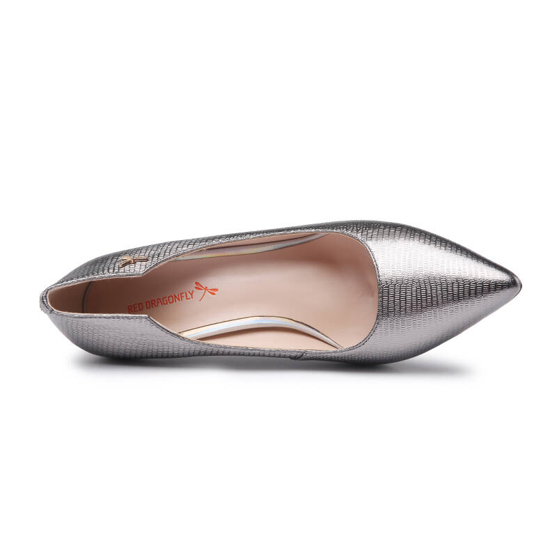 红蜻蜓 (red dragonfly) 单鞋 尖头高跟鞋细跟女鞋 wfb60621 黑色38码