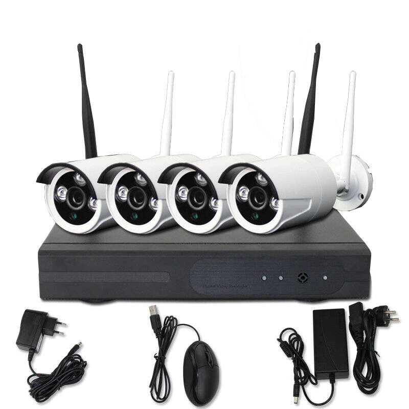 酷丰(kufeng)无线wifi网络摄像机 4路高清家用监控摄像头 标配