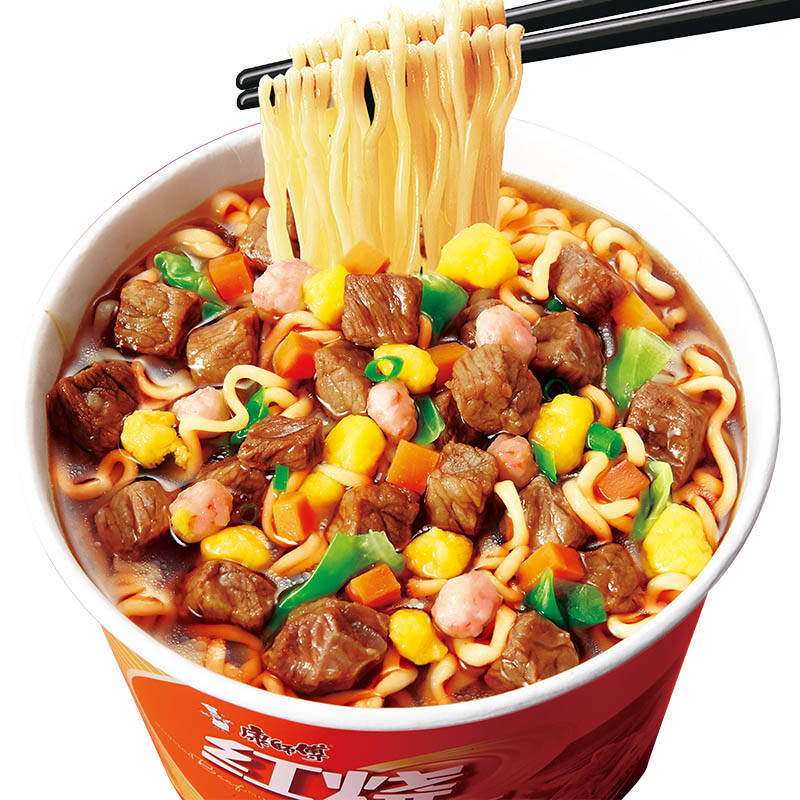 【京东超市】康师傅 方便面 (ksf) 经典系列红烧牛肉面 桶装泡面三连