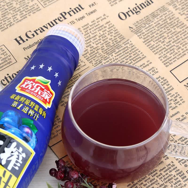 欢乐家 生榨蓝莓汁 500ml*15瓶