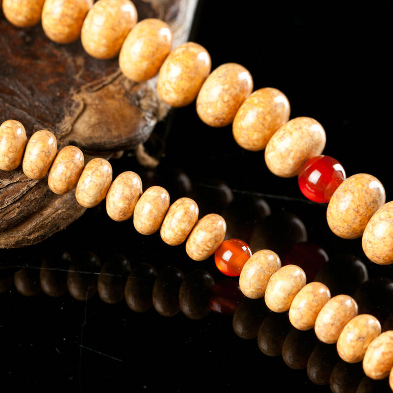 『天珠传奇』 精磨天然血丝天竺龙珠菩提108颗佛珠手链 手串