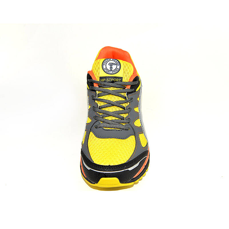 火炬牌新款韩版马拉松跑步运动鞋男式鞋潮休闲鞋 黄色 38