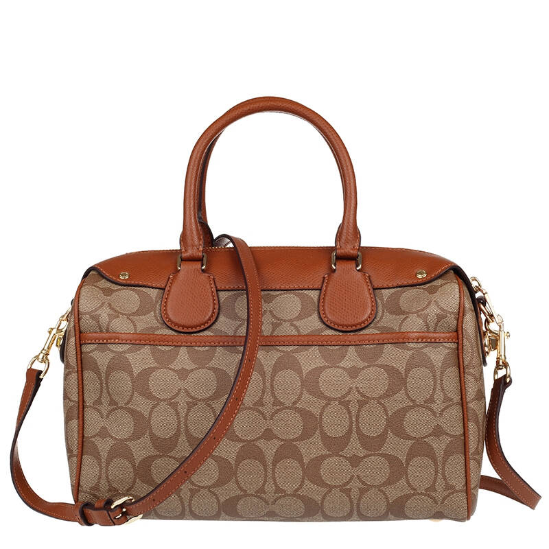 蔻驰(coach) 斜挎手提波士顿桶包女包 36702/36187 mp 大号茶色f36187