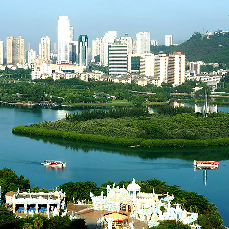  厦门-鼓浪屿--筼筜雅游-天沐温泉双飞4日游>坐太阳能游艇,畅泡天沐