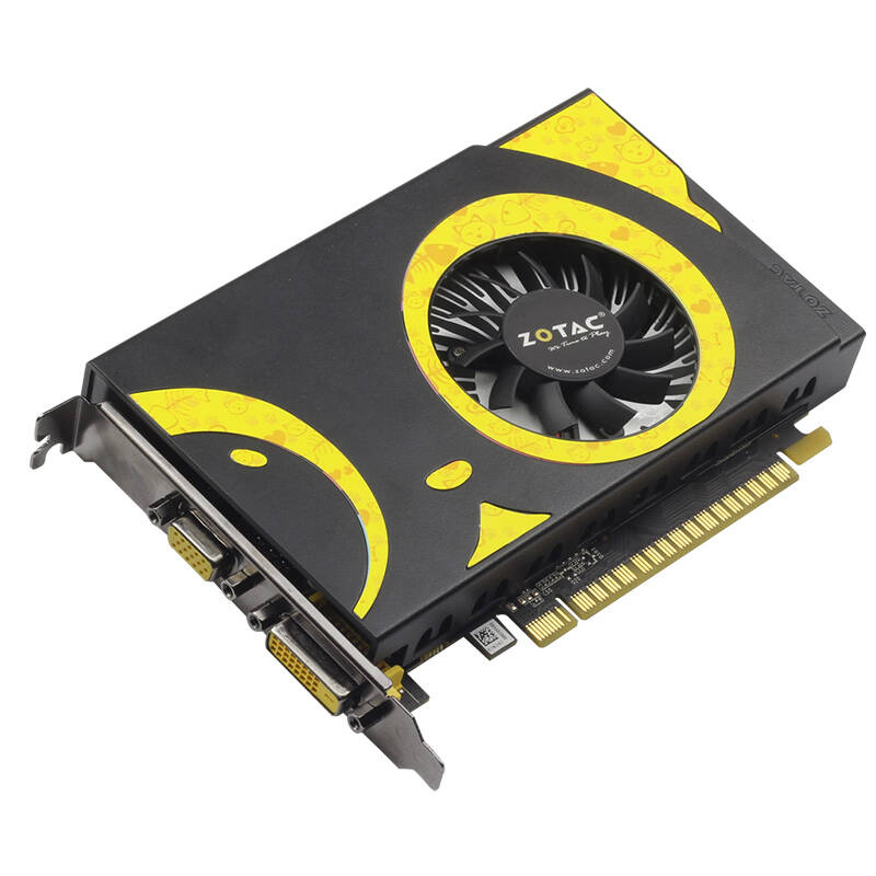 索泰(zotac)gt710-2gd3 喵星版 va 956/1600mhz 2g ddr3 pci-e 2.