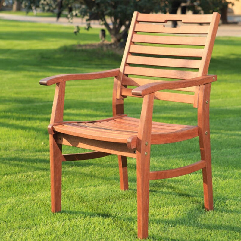 幽之腾户外桌椅阳台实木防腐木休闲庭院花园餐厅五件套组合家具 椅子(