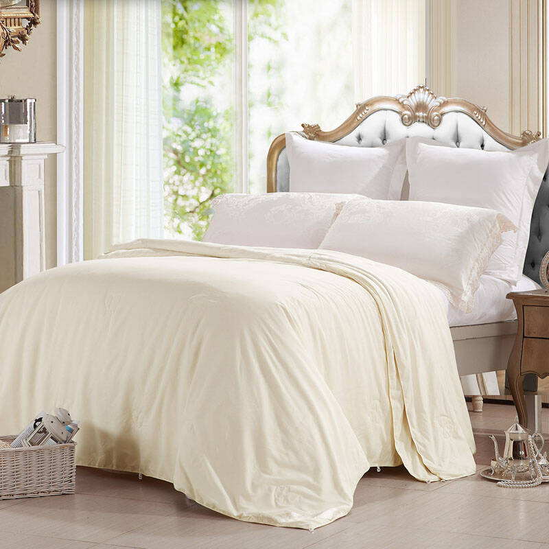 自营 水星家纺 天作之合二合一蚕丝被 白色被芯 双人被子200*230cm