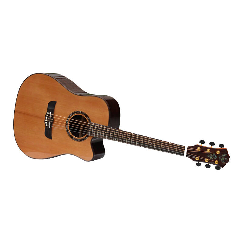 卡斯帕kaspar 41寸吉他高端 大气 上档次面单民谣吉他 绿色【图片