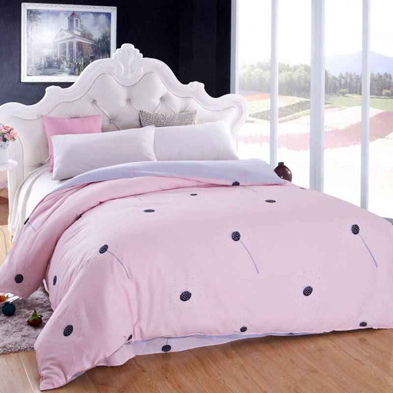 甄谊家纺 全棉床单被罩单件单人双人被套 蒲公飞舞 220*240cm