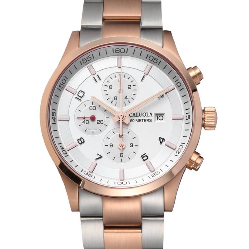 卡罗莱(caluola)多功能男士手表时尚六针计时男表石英防水学生运动