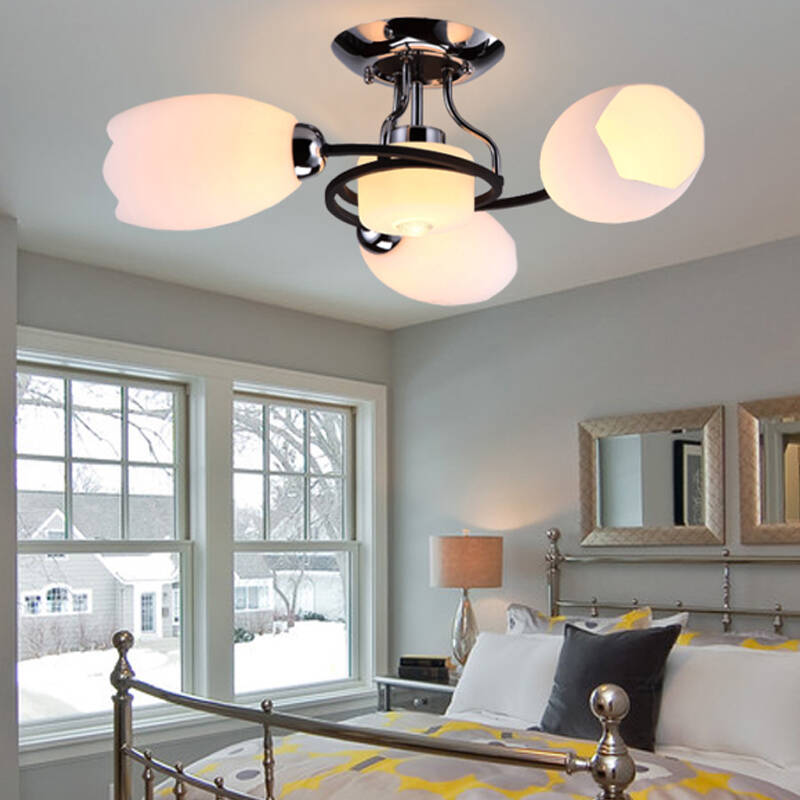 双叶橡之相现代简约温馨卧室灯书房灯儿童饭厅餐厅灯具吸顶吊灯创意