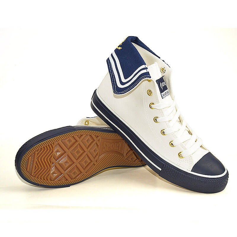 火炬牌女鞋 春季新款韩版休闲鞋 白蓝色 38